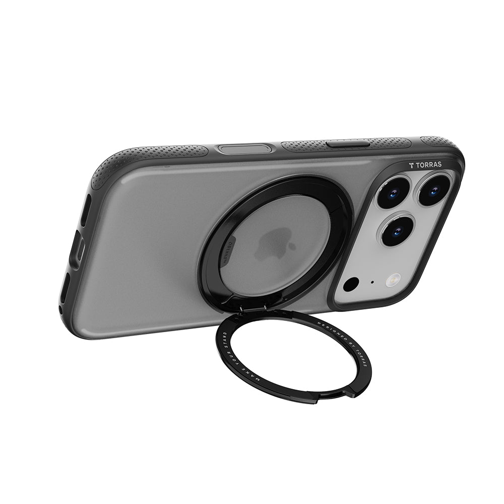 Pouzdro MagSafe pro Apple iPhone 17 Pro, Torras, Ostand R Fitness, Černá