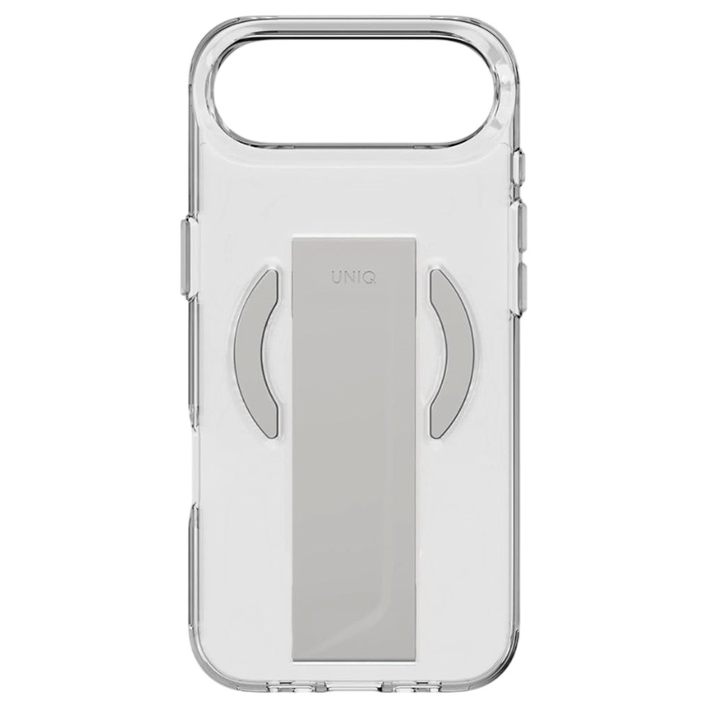 Pouzdro MagSafe pro Apple iPhone 17 Pro, UNIQ, Heldro Air MagClick, Průhledná Šedá