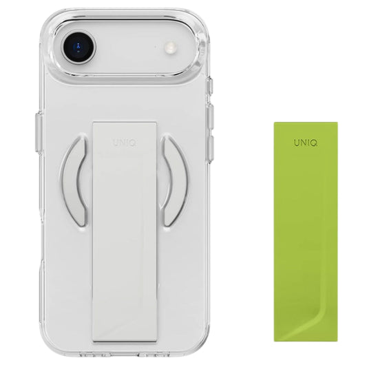 Pouzdro MagSafe pro Apple iPhone 17 Pro, UNIQ, Heldro Air MagClick, Průhledná Šedá