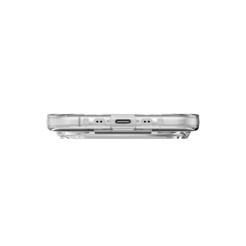 Pouzdro MagSafe pro Apple iPhone 17 Pro, UNIQ, Heldro Air MagClick, Průhledná Šedá
