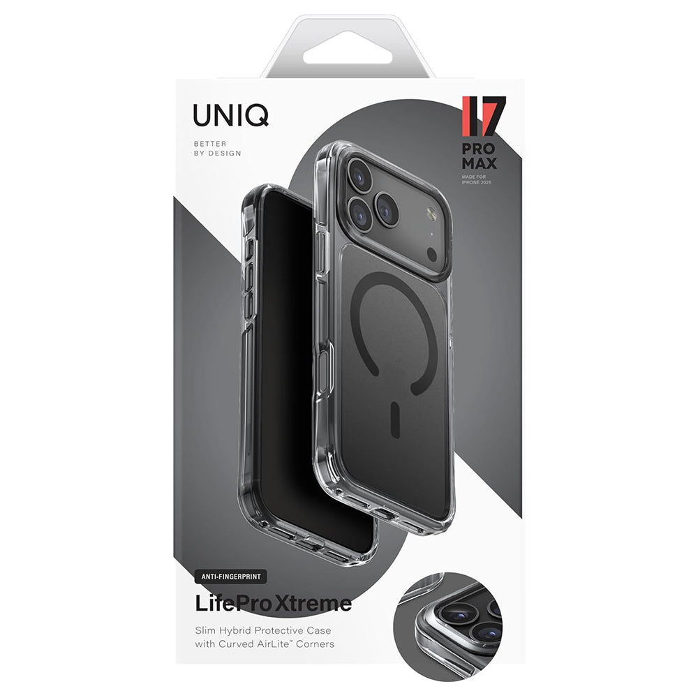 Pouzdro MagSafe pro Apple iPhone 17 Pro, UNIQ, LifePro Xtreme MagClick, Černá