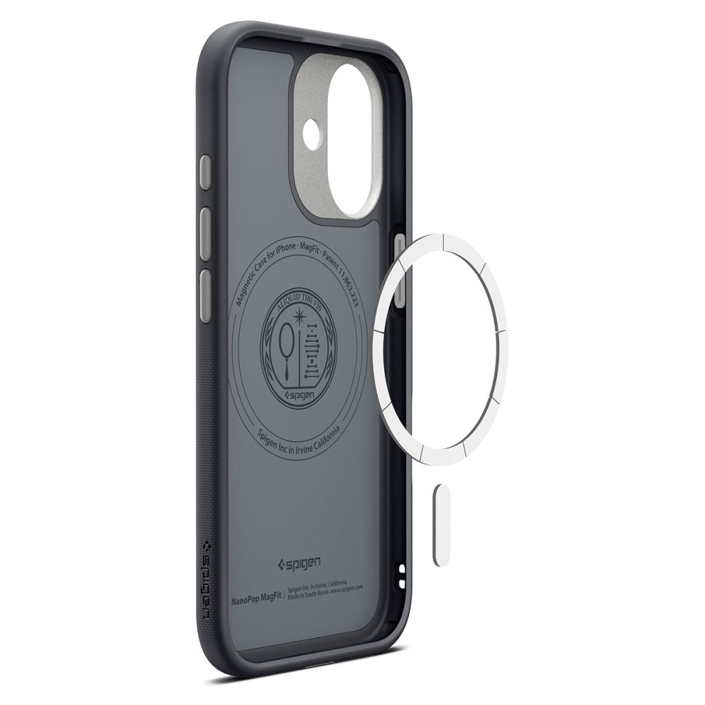 Pouzdro MagSafe pro Apple iPhone 17, Spigen, Caseology Nano Pop, Černé ACS10366