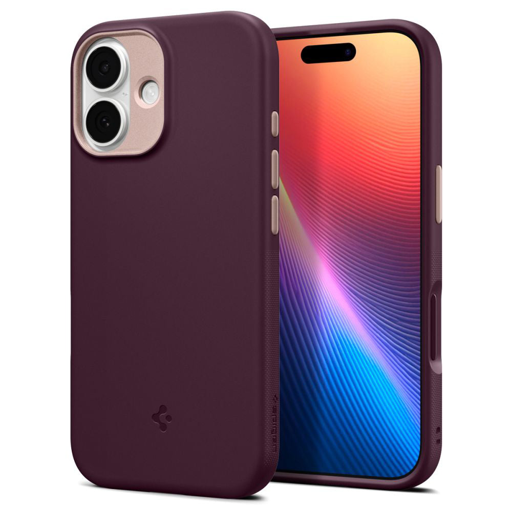 Pouzdro MagSafe pro Apple iPhone 17, Spigen, Caseology Nano Pop, Višňová ACS10365