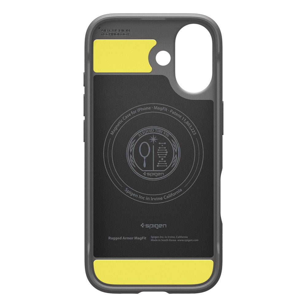 Pouzdro MagSafe pro Apple iPhone 17, Spigen, Rugged Armor, Šedé
