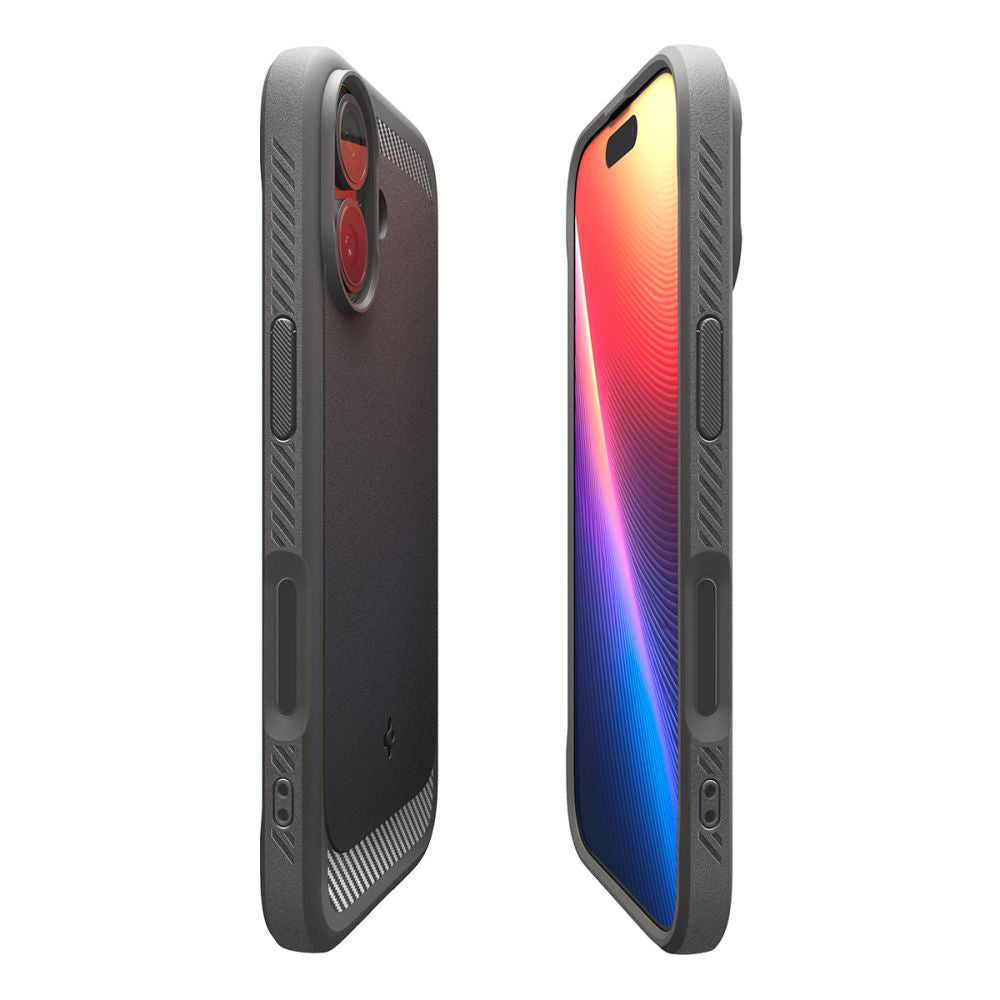 Pouzdro MagSafe pro Apple iPhone 17, Spigen, Rugged Armor, Šedé