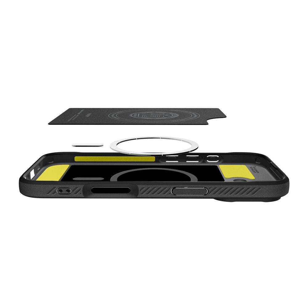 Pouzdro MagSafe pro Apple iPhone 17, Spigen, Rugged Armor, Matně černé ACS10367