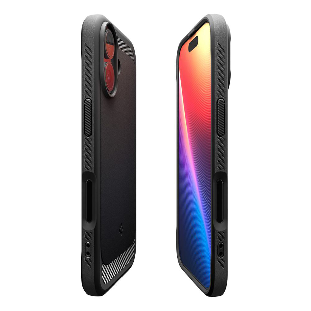 Pouzdro MagSafe pro Apple iPhone 17, Spigen, Rugged Armor, Matně černé ACS10367