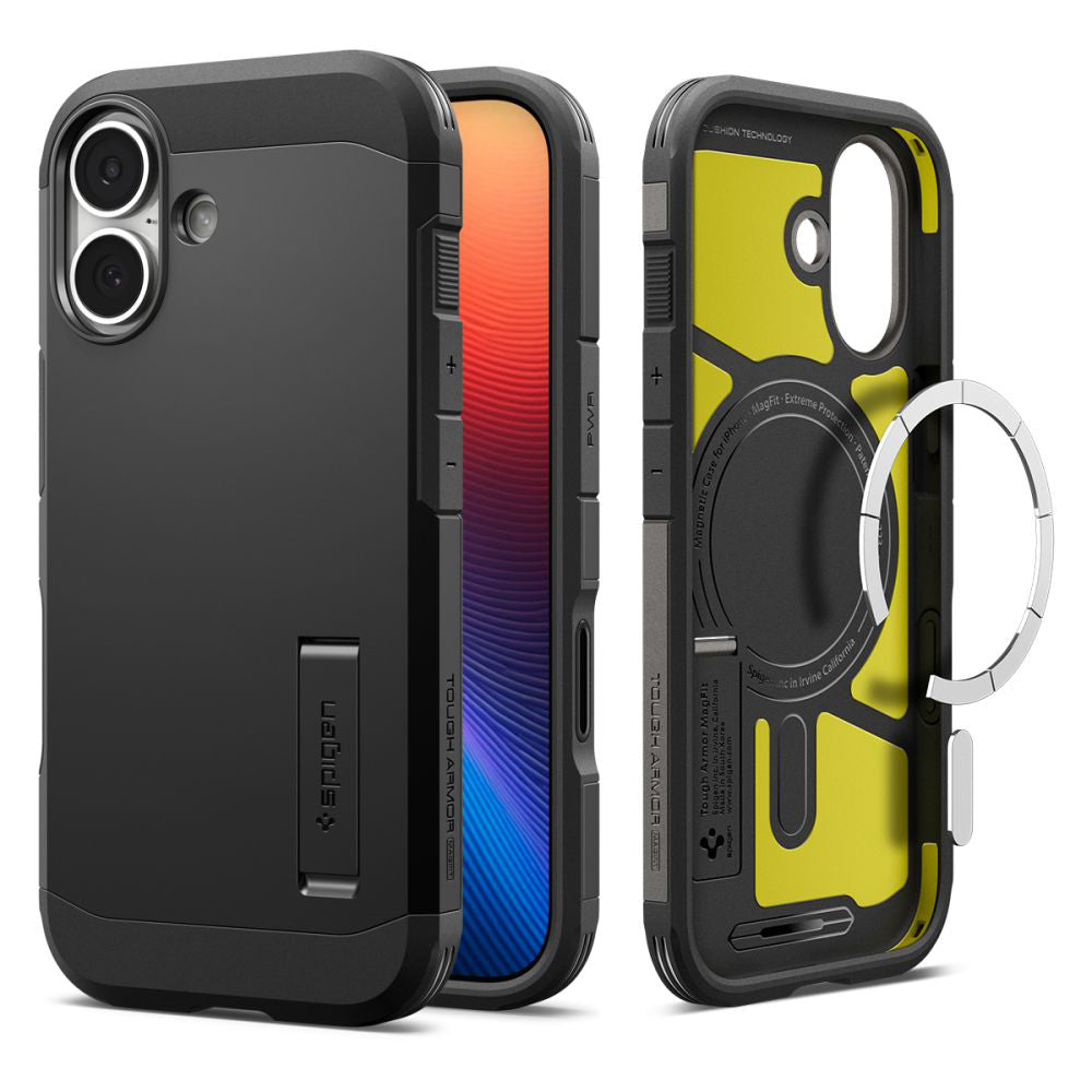 Pouzdro MagSafe pro Apple iPhone 17, Spigen, Tough Armor T, Černé ACS10391
