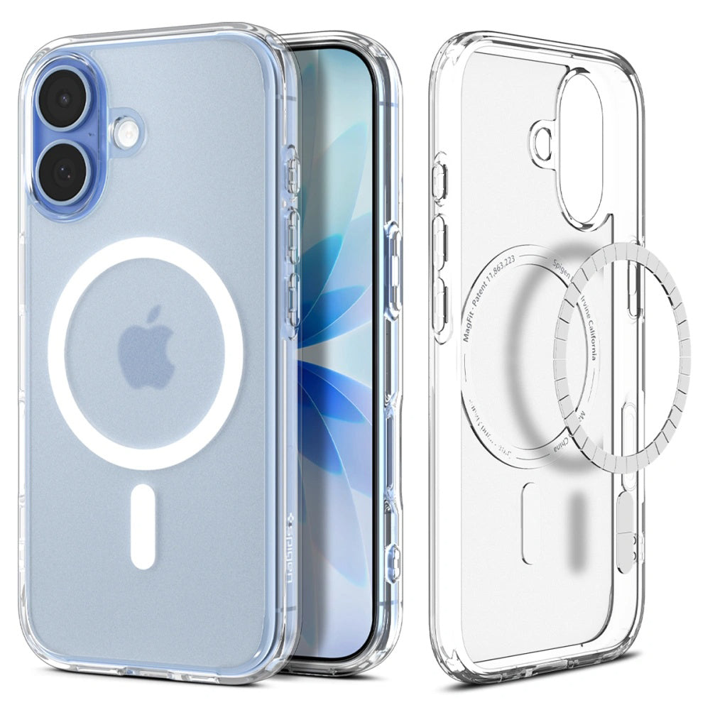 Pouzdro MagSafe pro Apple iPhone 17, Spigen, Ultra Hybrid, Saténově bílé