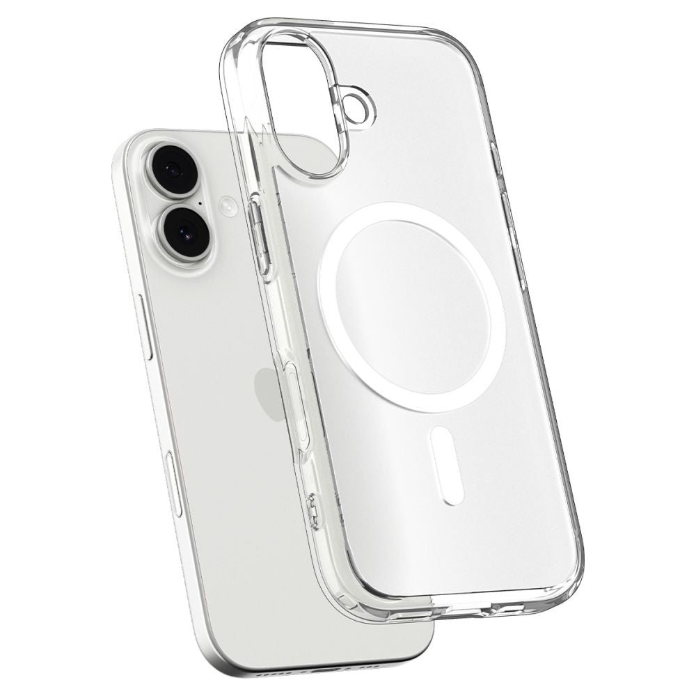 Pouzdro MagSafe pro Apple iPhone 17, Spigen, Ultra Hybrid, Saténově bílé