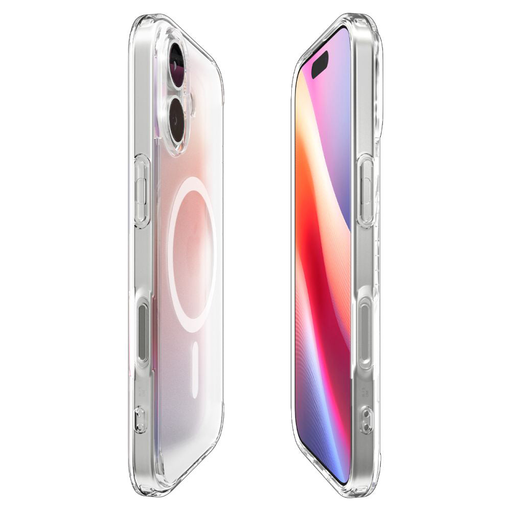 Pouzdro MagSafe pro Apple iPhone 17, Spigen, Ultra Hybrid, Saténově bílé