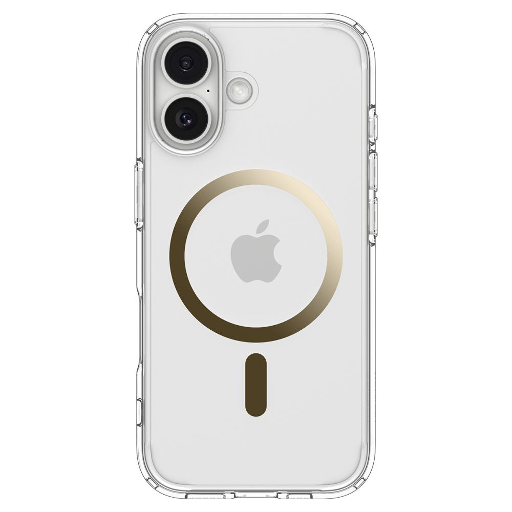 Pouzdro MagSafe pro Apple iPhone 17, Spigen, Ultra Hybrid, Průhledné Zlaté ACS10382