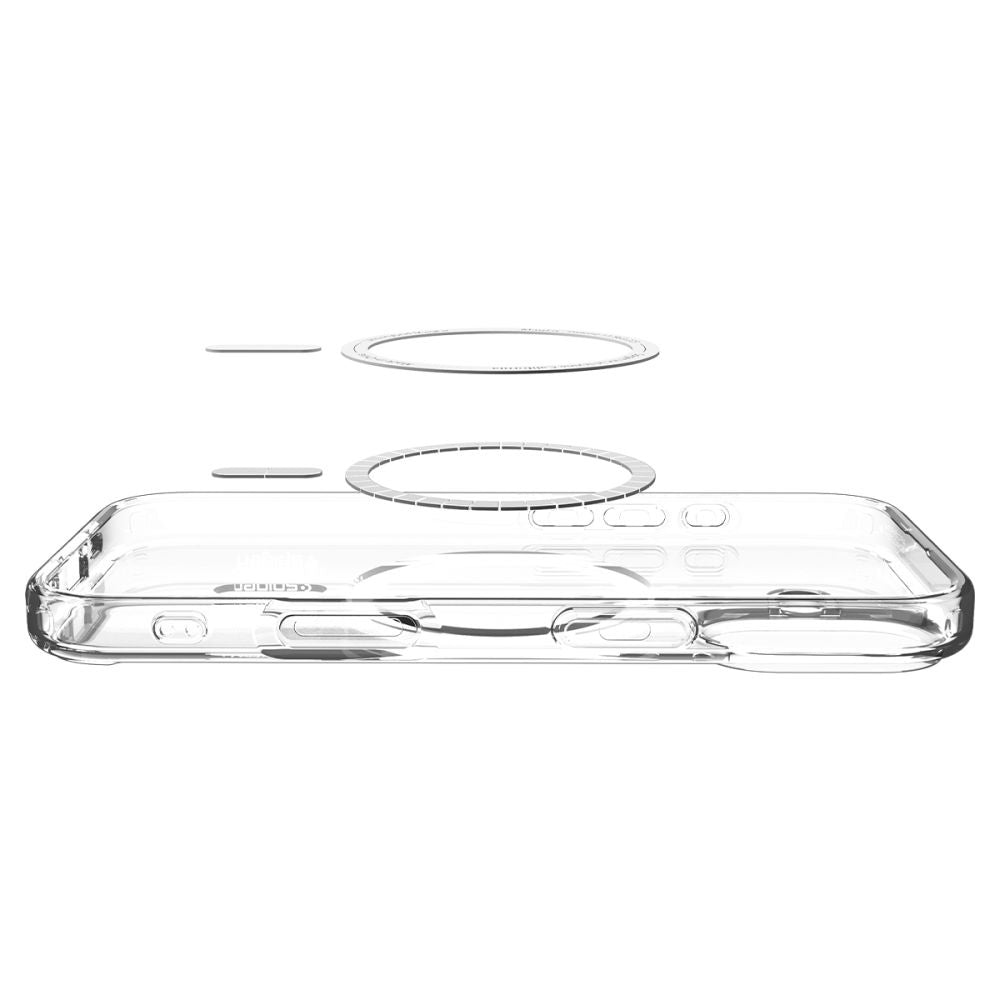 Pouzdro MagSafe pro Apple iPhone 17, Spigen, Ultra Hybrid, Průhledné Zlaté ACS10382