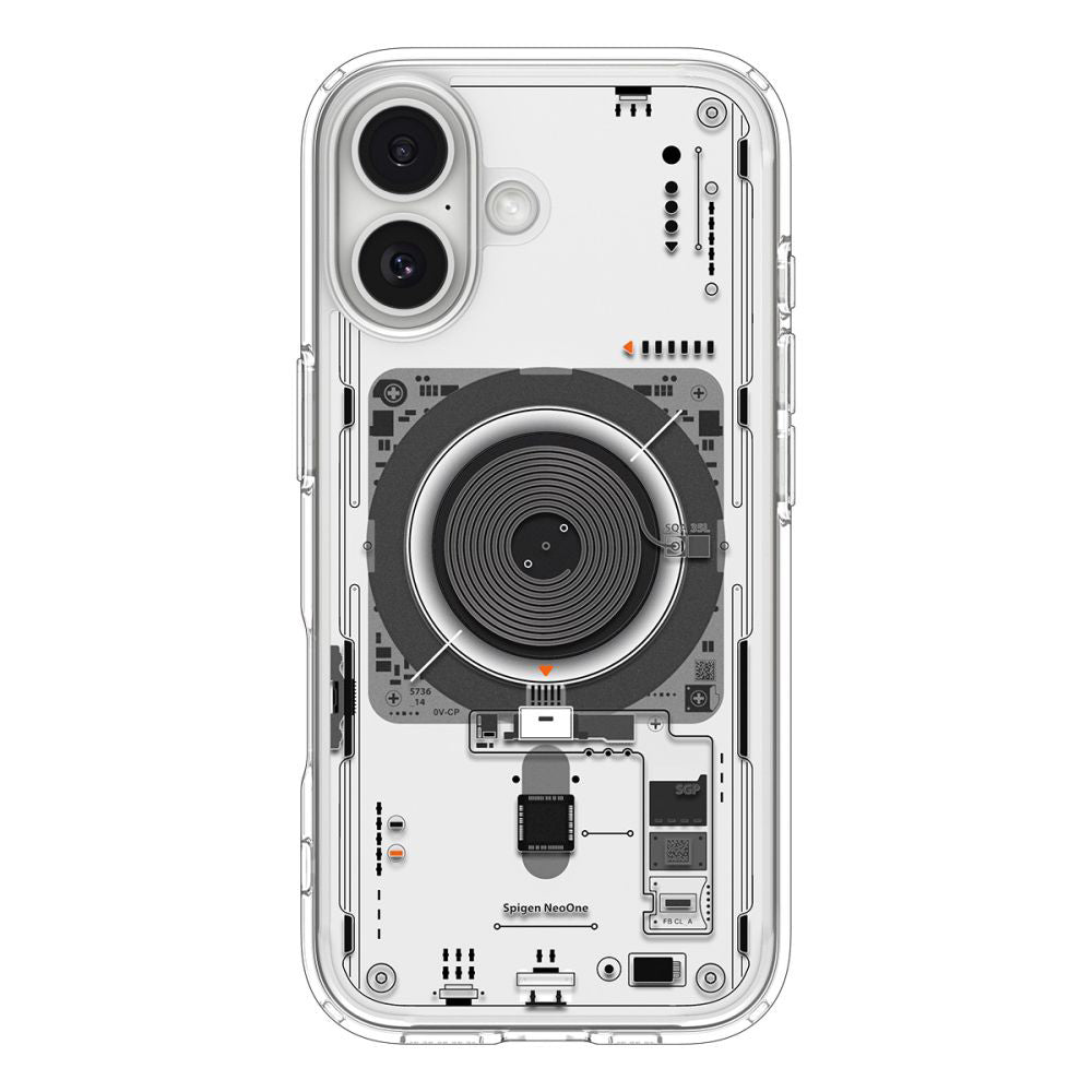 Pouzdro MagSafe pro Apple iPhone 17, Spigen, Ultra Hybrid Neo One, Transparentní ACS10388