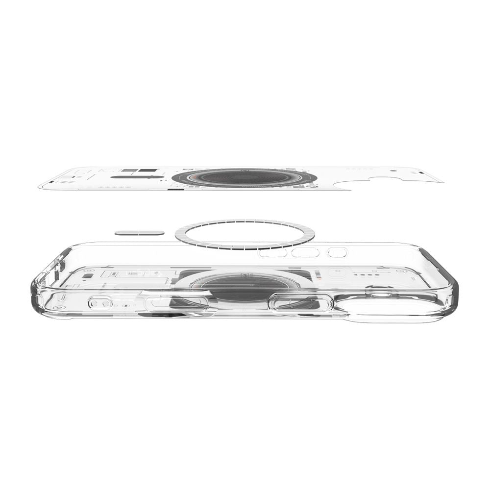 Pouzdro MagSafe pro Apple iPhone 17, Spigen, Ultra Hybrid Neo One, Transparentní ACS10388