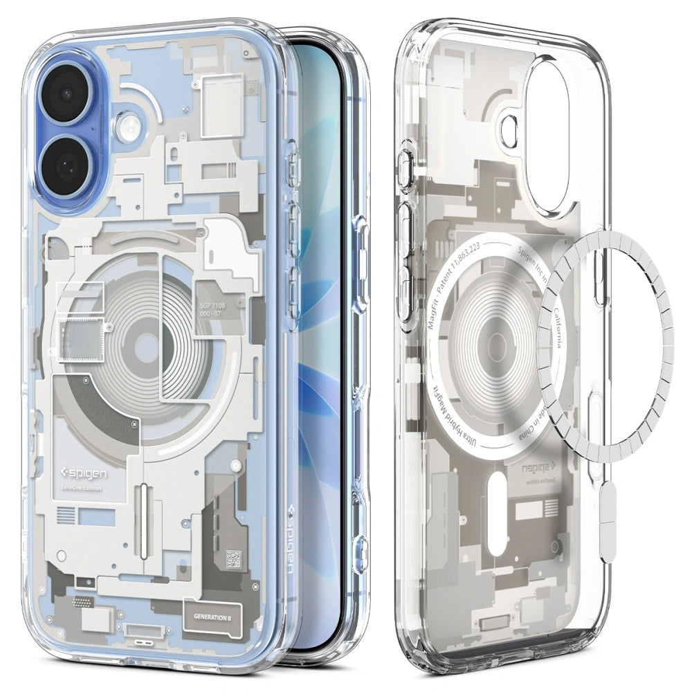 Pouzdro MagSafe pro Apple iPhone 17, Spigen, Ultra Hybrid Zero One, Béžová ACS10386