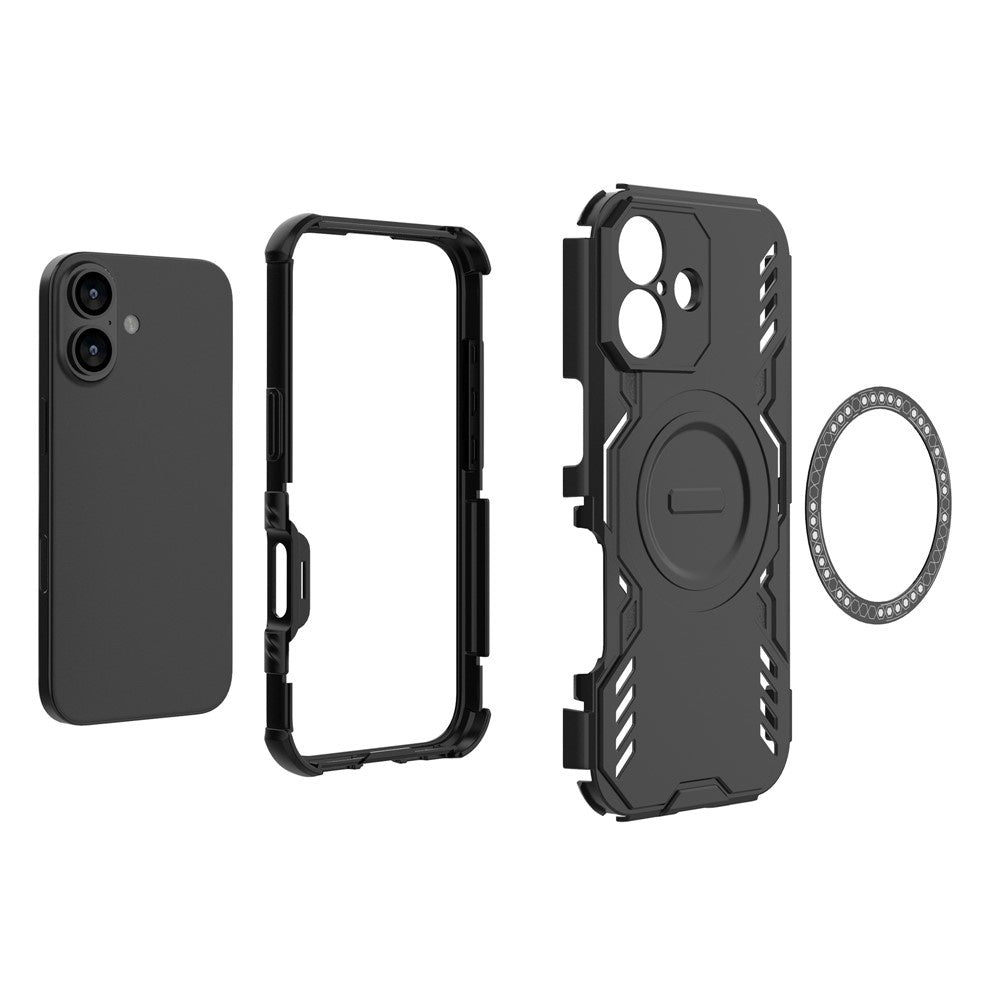 Pouzdro MagSafe pro Apple iPhone 17, Techsuit, ArmorMag, Černá