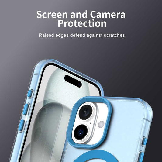 Pouzdro MagSafe pro Apple iPhone 17, Techsuit, CandyCase, Modrá