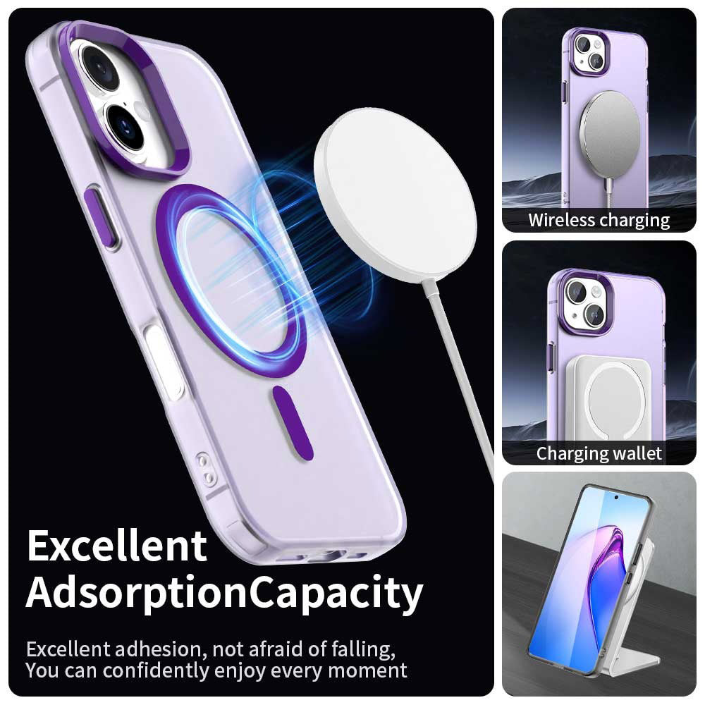 Pouzdro MagSafe pro Apple iPhone 17, Techsuit, CandyCase, Fialová