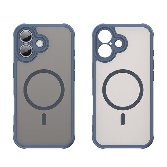 Pouzdro MagSafe pro Apple iPhone 17, Techsuit, HaloFrost II, Námořnická modř