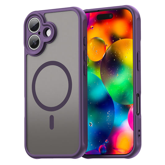 Pouzdro MagSafe pro Apple iPhone 17, Techsuit, HaloFrost II, Fialová