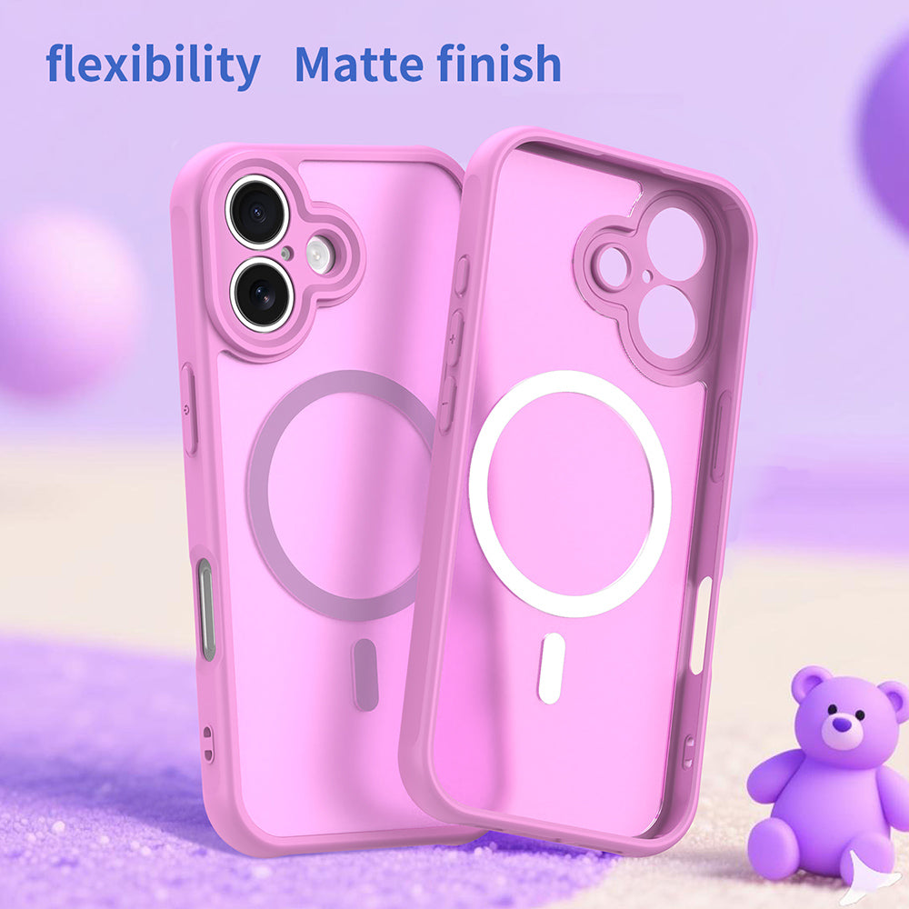 MagSafe Case for Apple iPhone 17, Techsuit, HaloFrost II, Pink