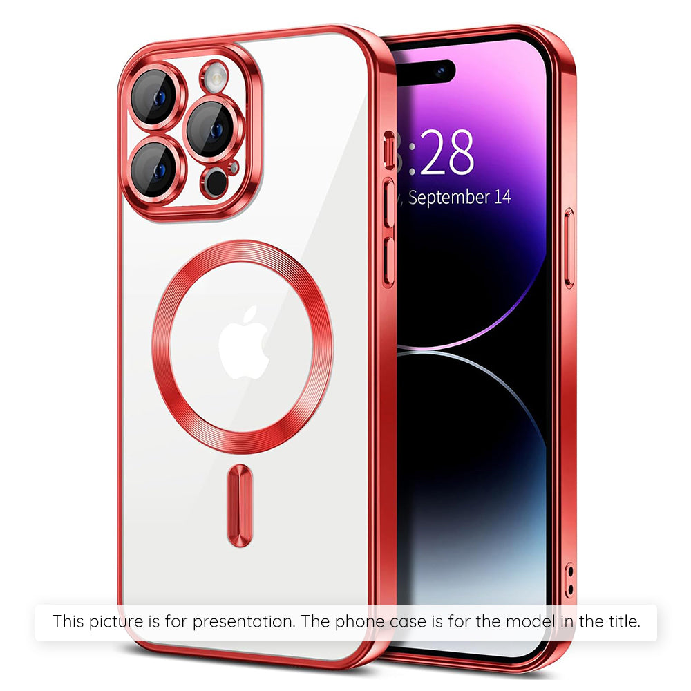 Pouzdro MagSafe pro Apple iPhone 17, Techsuit, Luxury Crystal, Růžová