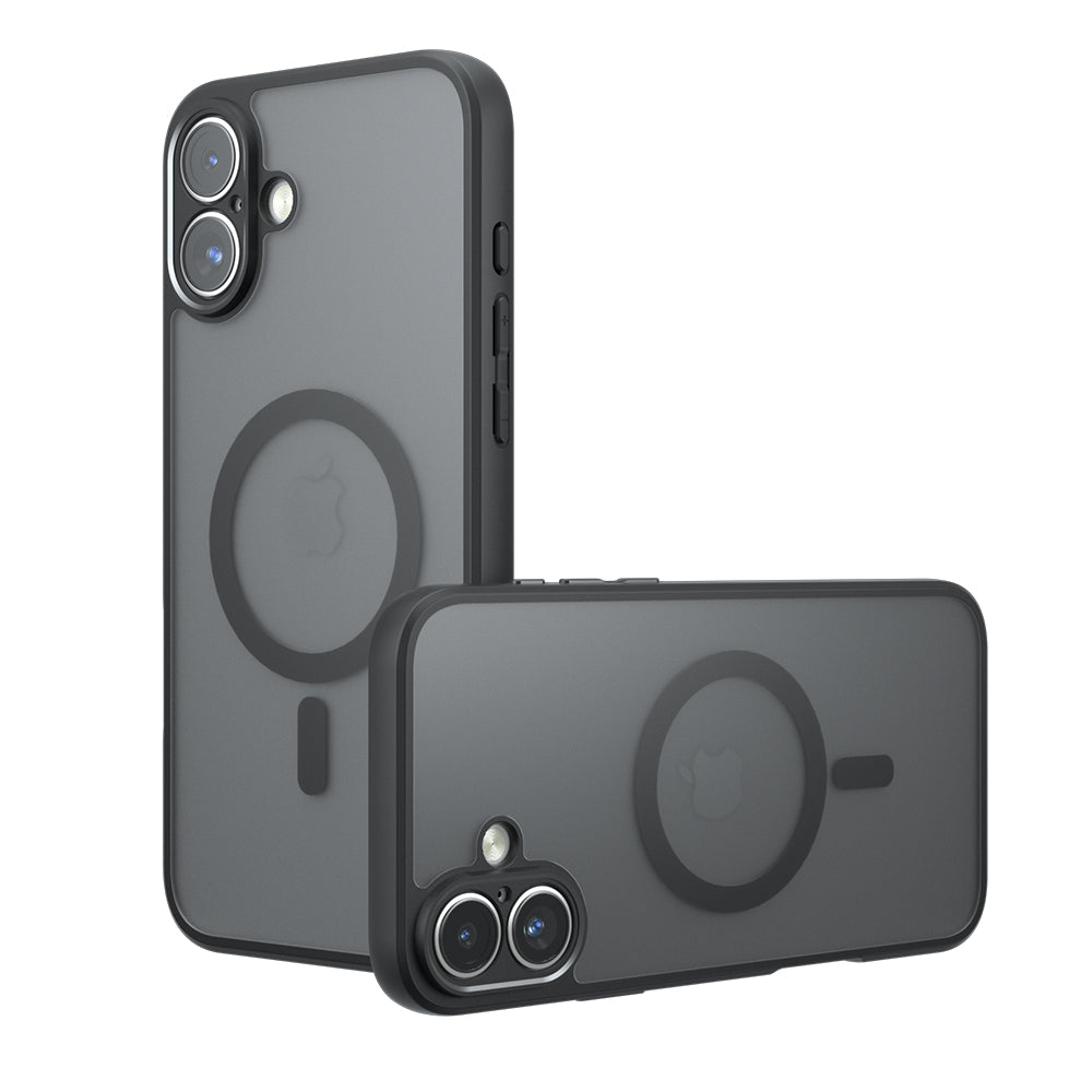 MagSafe pouzdro pro Apple iPhone 17, Techsuit, PureFrost, Černá saténová