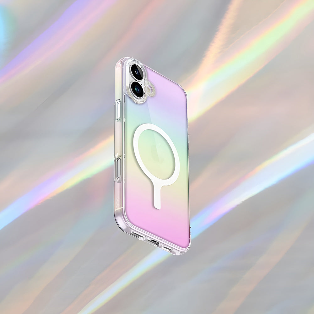 Pouzdro MagSafe pro Apple iPhone 17, UNIQ, Iridescia MagClick, Multicolor