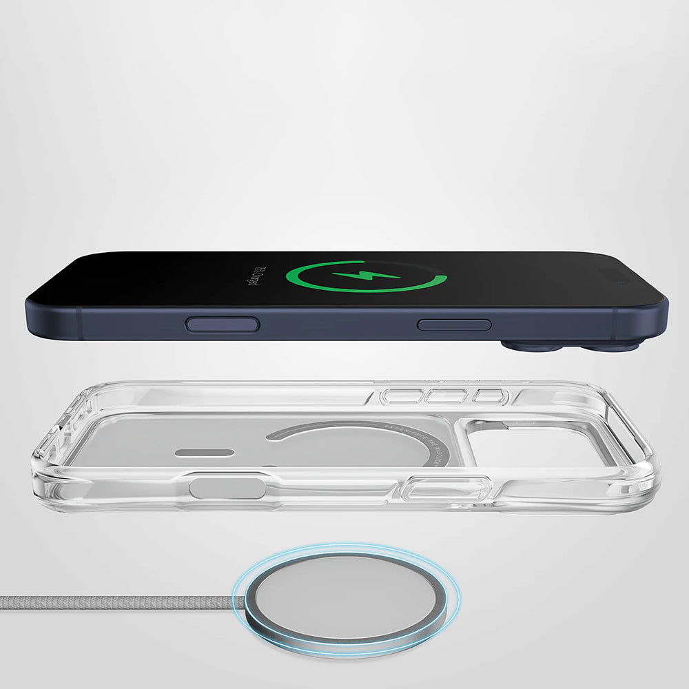 Pouzdro MagSafe pro Apple iPhone 17, UNIQ, LifePro Xtreme MagClick, Průhledné