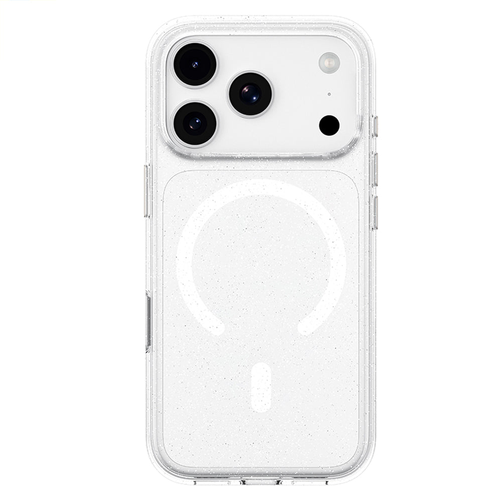 Pouzdro MagSafe pro Apple iPhone 18 Pro / 17 Pro, Blueo, Crystal Pro Anti-Drop Glitter, průhledné