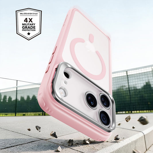 MagSafe pouzdro pro Apple iPhone 18 Pro / 17 Pro, ESR, Classic Hybrid Kickstand, Růžová saténová