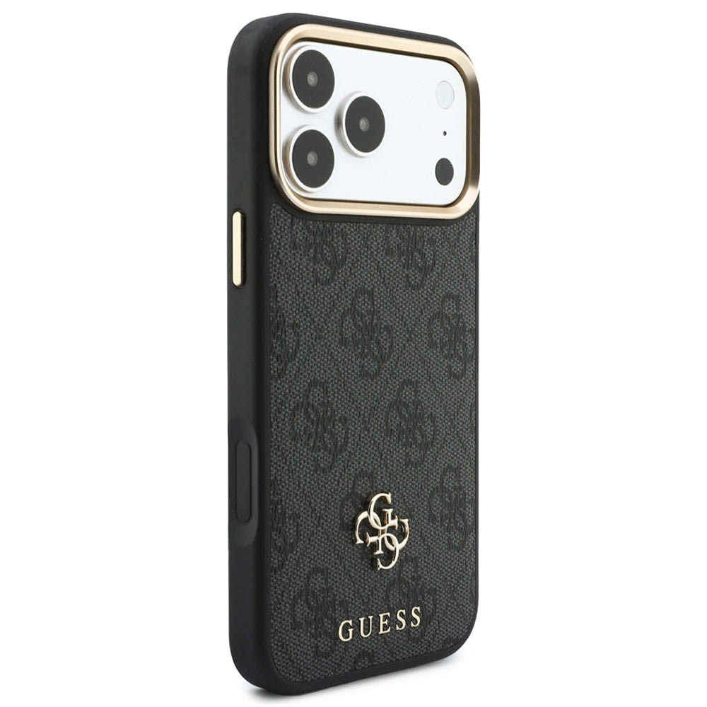 Pouzdro MagSafe pro Apple iPhone 18 Pro / 17 Pro, Guess, 4G Cardslot & Big Strap, černé