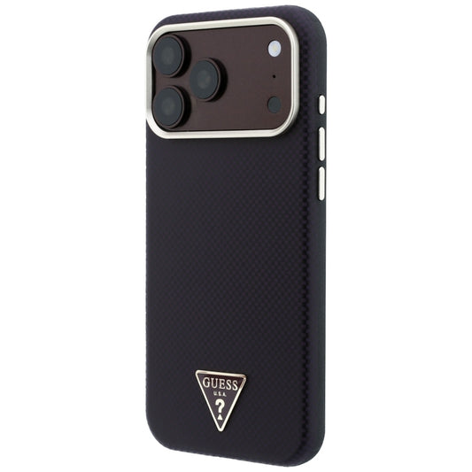 MagSafe pouzdro pro Apple iPhone 18 Pro / 17 Pro, Guess, Kevlar Triangle Logo, Vínová