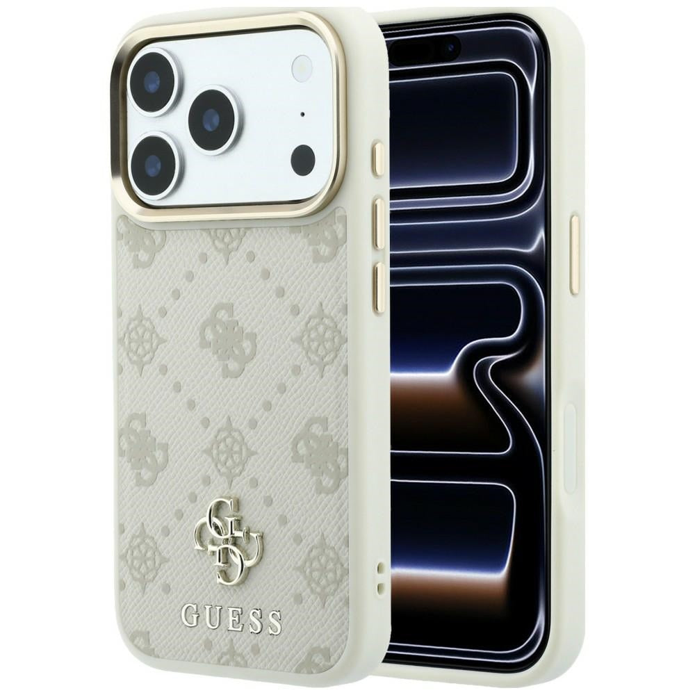 MagSafe pouzdro pro Apple iPhone 18 Pro / 17 Pro, Guess, Peony 4G Small Logo, Béžová