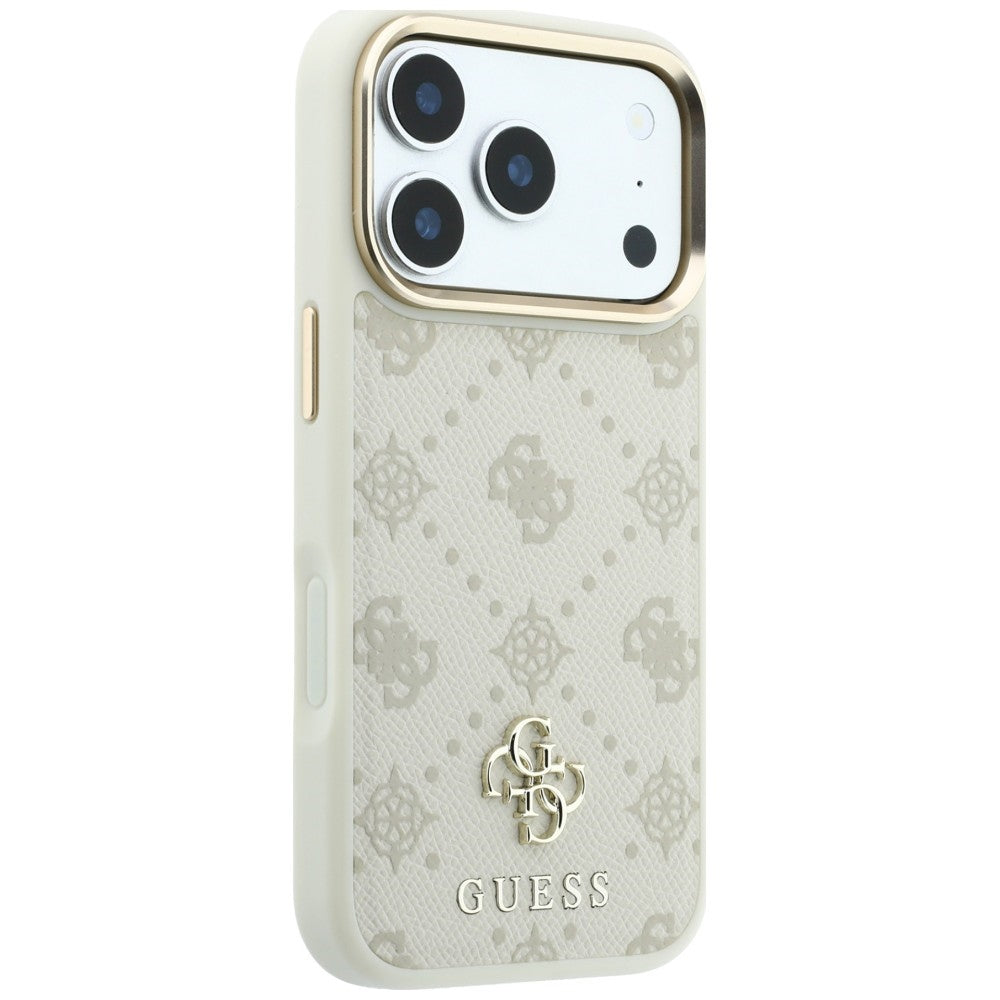 MagSafe pouzdro pro Apple iPhone 18 Pro / 17 Pro, Guess, Peony 4G Small Logo, Béžová