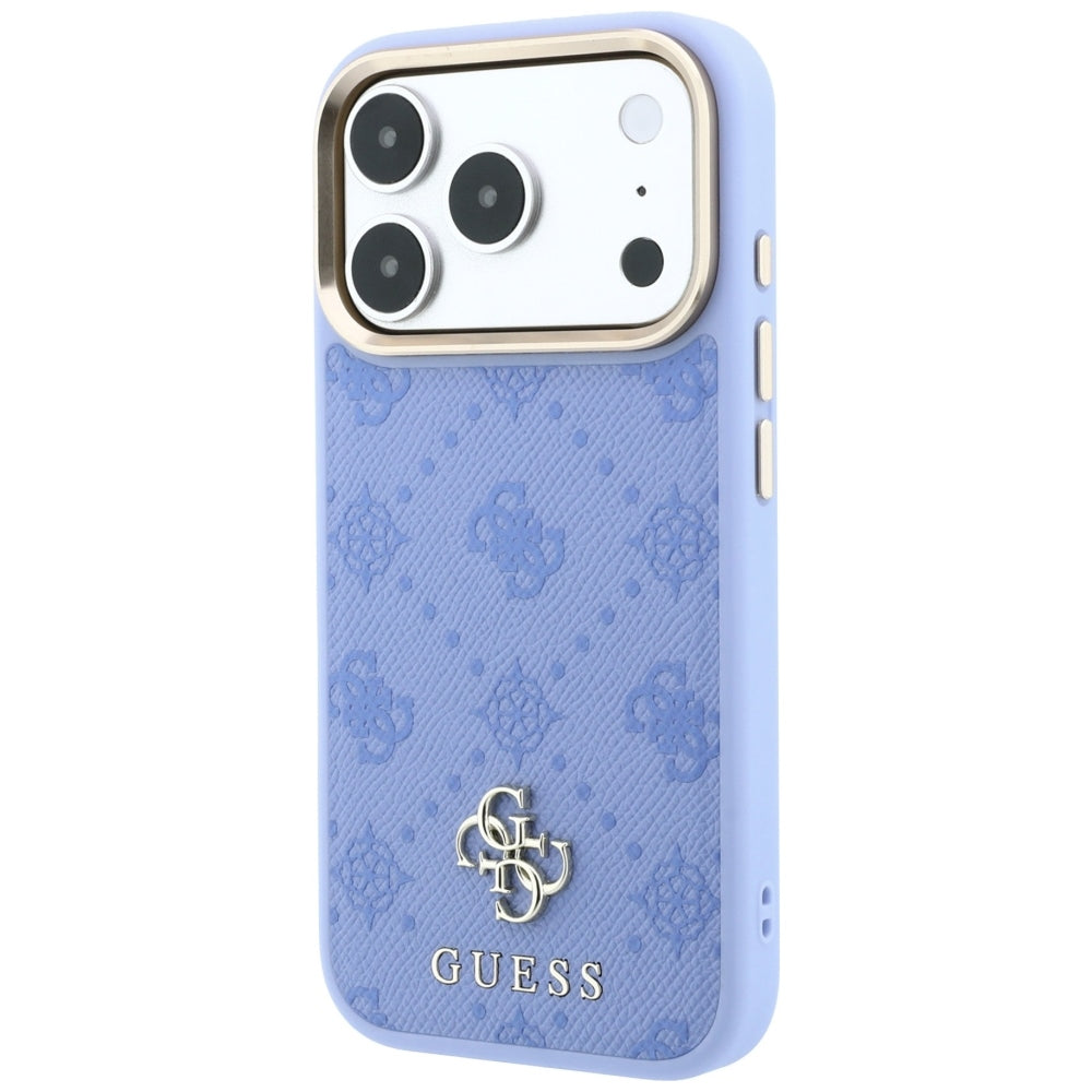 MagSafe pouzdro pro Apple iPhone 18 Pro / 17 Pro, Guess, Peony 4G Small Logo, Bleu