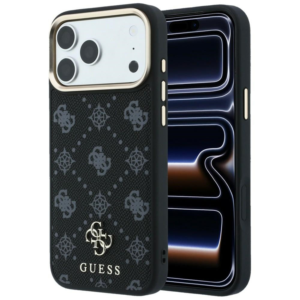 MagSafe pouzdro pro Apple iPhone 18 Pro / 17 Pro, Guess, Peony 4G Small Logo, Černé