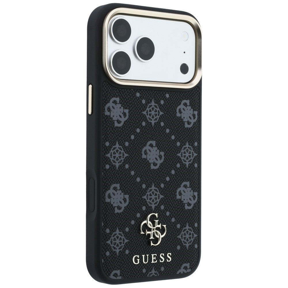 MagSafe pouzdro pro Apple iPhone 18 Pro / 17 Pro, Guess, Peony 4G Small Logo, Černé