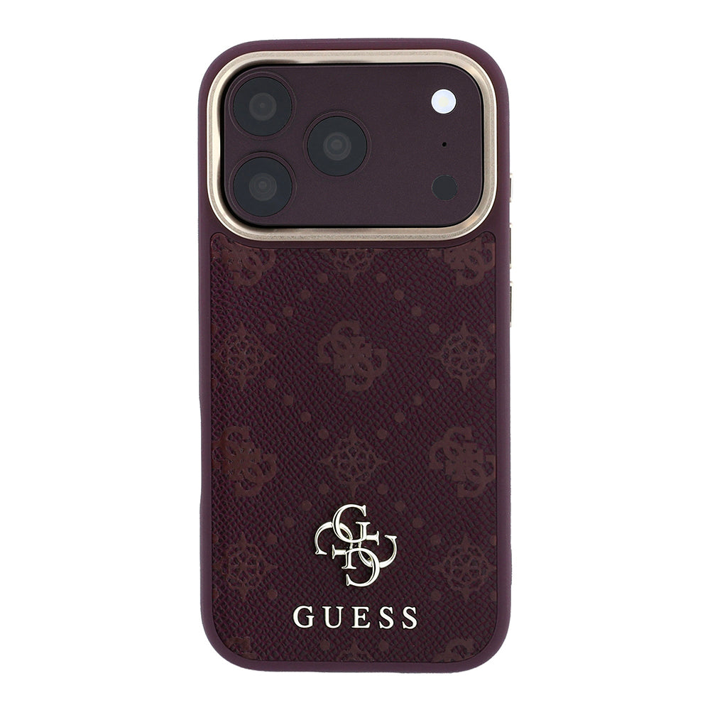 MagSafe pouzdro pro Apple iPhone 18 Pro / 17 Pro, Guess, Peony 4G Small Logo, Tmavě červená