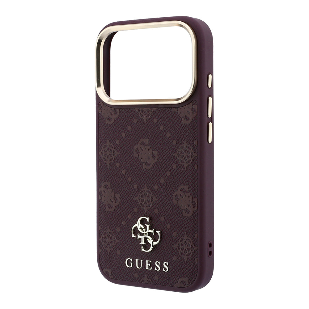 MagSafe pouzdro pro Apple iPhone 18 Pro / 17 Pro, Guess, Peony 4G Small Logo, Tmavě červená