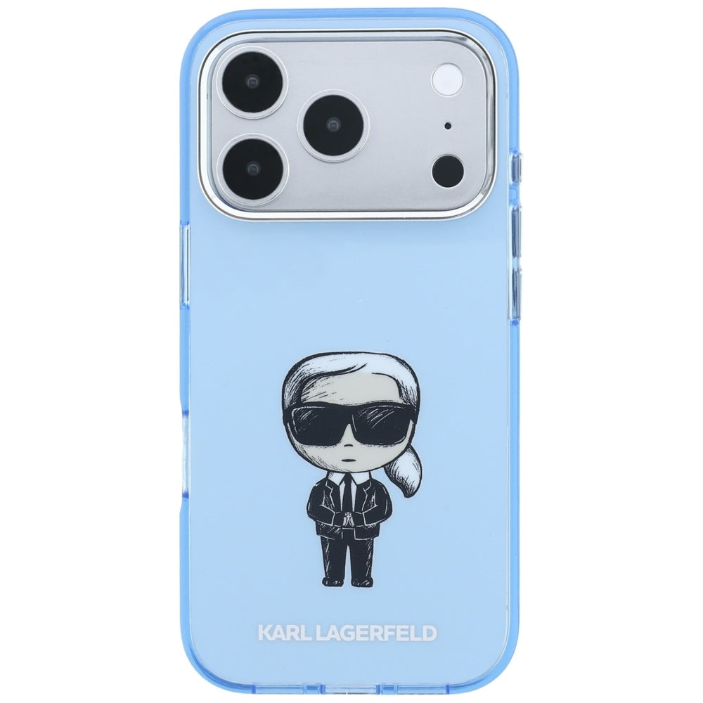 MagSafe pouzdro pro Apple iPhone 18 Pro / 17 Pro, Karl Lagerfeld, HC IML Ikonik Sketch Print, Modrá