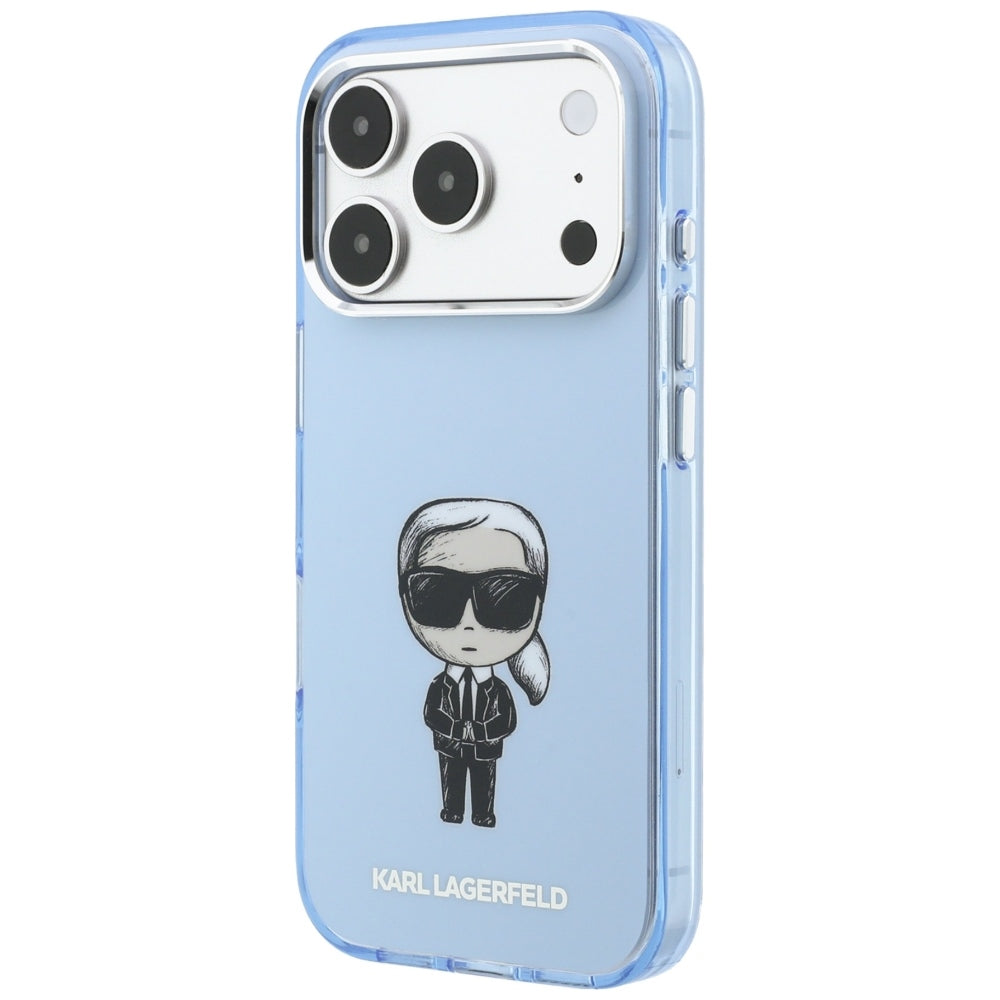 MagSafe pouzdro pro Apple iPhone 18 Pro / 17 Pro, Karl Lagerfeld, HC IML Ikonik Sketch Print, Modrá