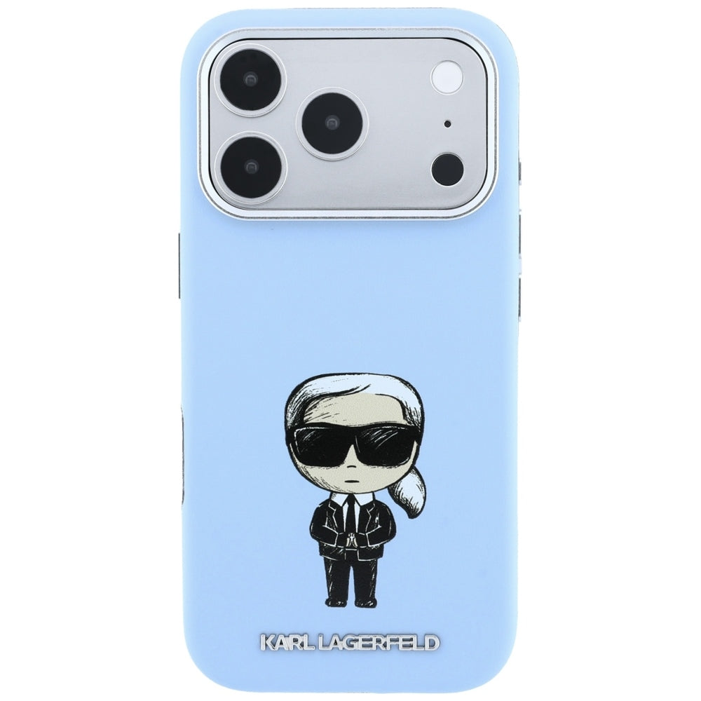 MagSafe pouzdro pro Apple iPhone 18 Pro / 17 Pro, Karl Lagerfeld, Ikonik Sketch, Modrá