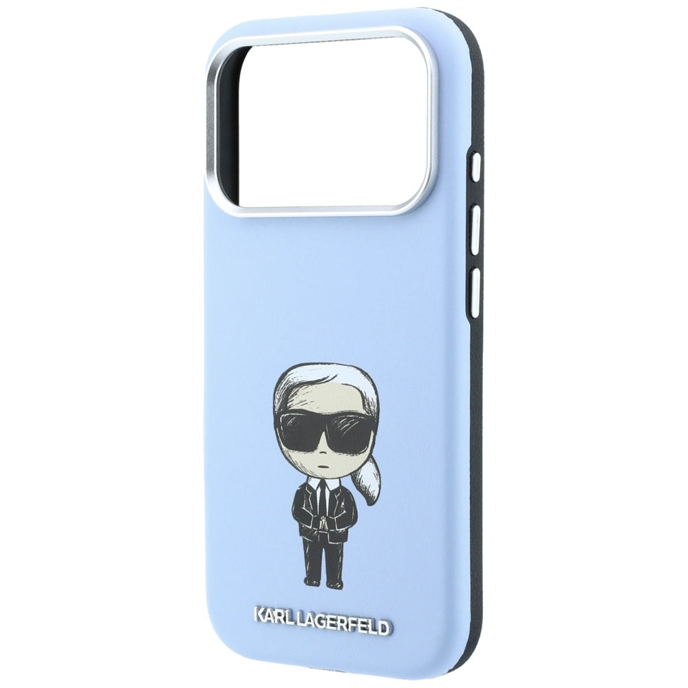 MagSafe pouzdro pro Apple iPhone 18 Pro / 17 Pro, Karl Lagerfeld, Ikonik Sketch, Modrá