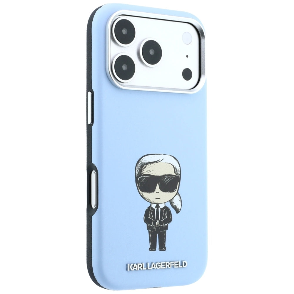 MagSafe pouzdro pro Apple iPhone 18 Pro / 17 Pro, Karl Lagerfeld, Ikonik Sketch, Modrá