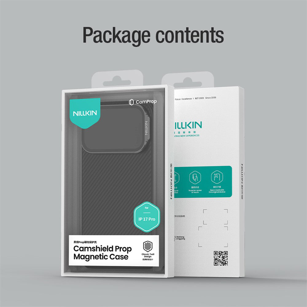 MagSafe pouzdro pro Apple iPhone 18 Pro / 17 Pro, Nillkin, CamShield Prop, černé
