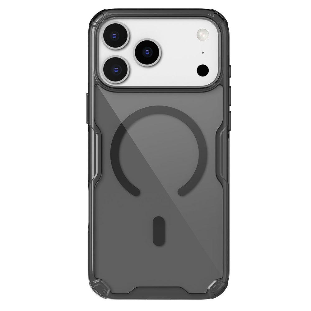 MagSafe pouzdro pro Apple iPhone 18 Pro / 17 Pro, Nillkin, Nature Pro, Černé průhledné