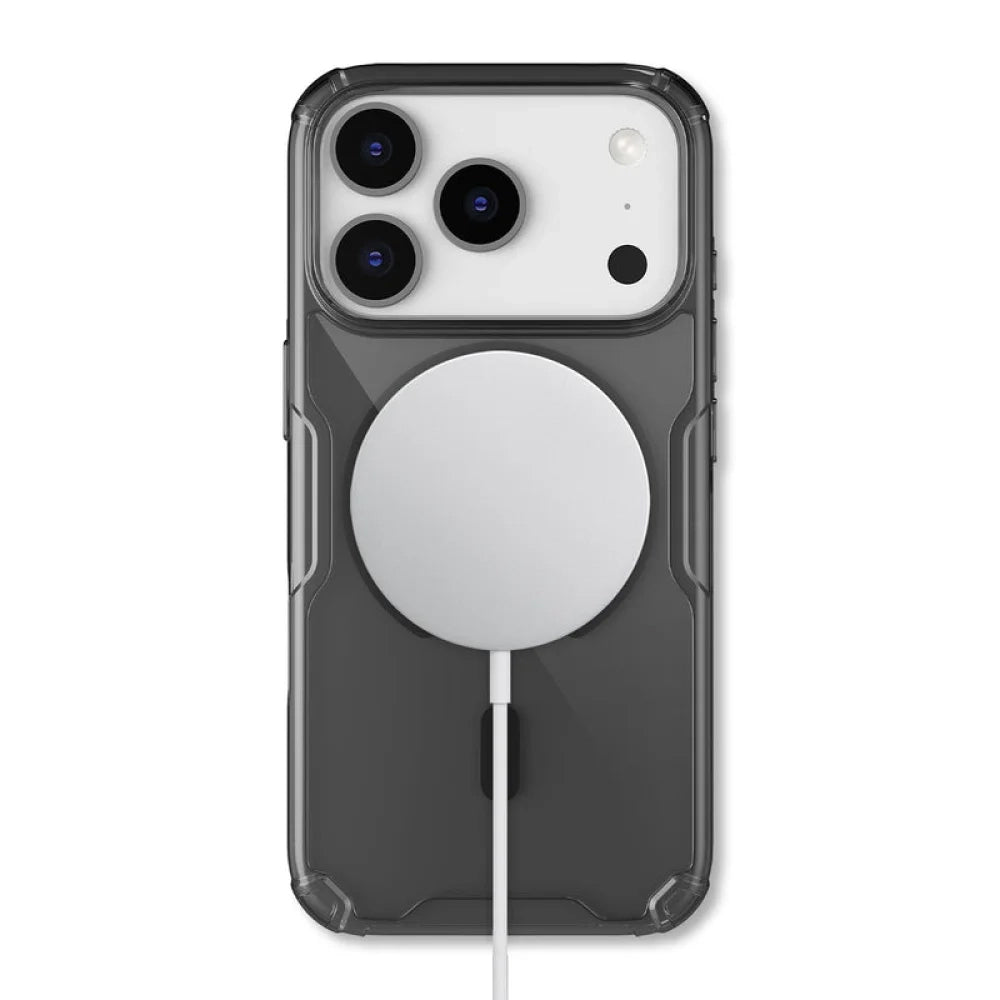 MagSafe pouzdro pro Apple iPhone 18 Pro / 17 Pro, Nillkin, Nature Pro, Černé průhledné