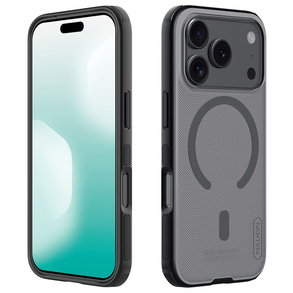 MagSafe pouzdro pro Apple iPhone 18 Pro / 17 Pro, Nillkin, Super Shield Pro, Černé Průhledné Matné